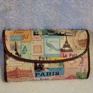 Relic Paris Themed Multicolor Women's Clutch
